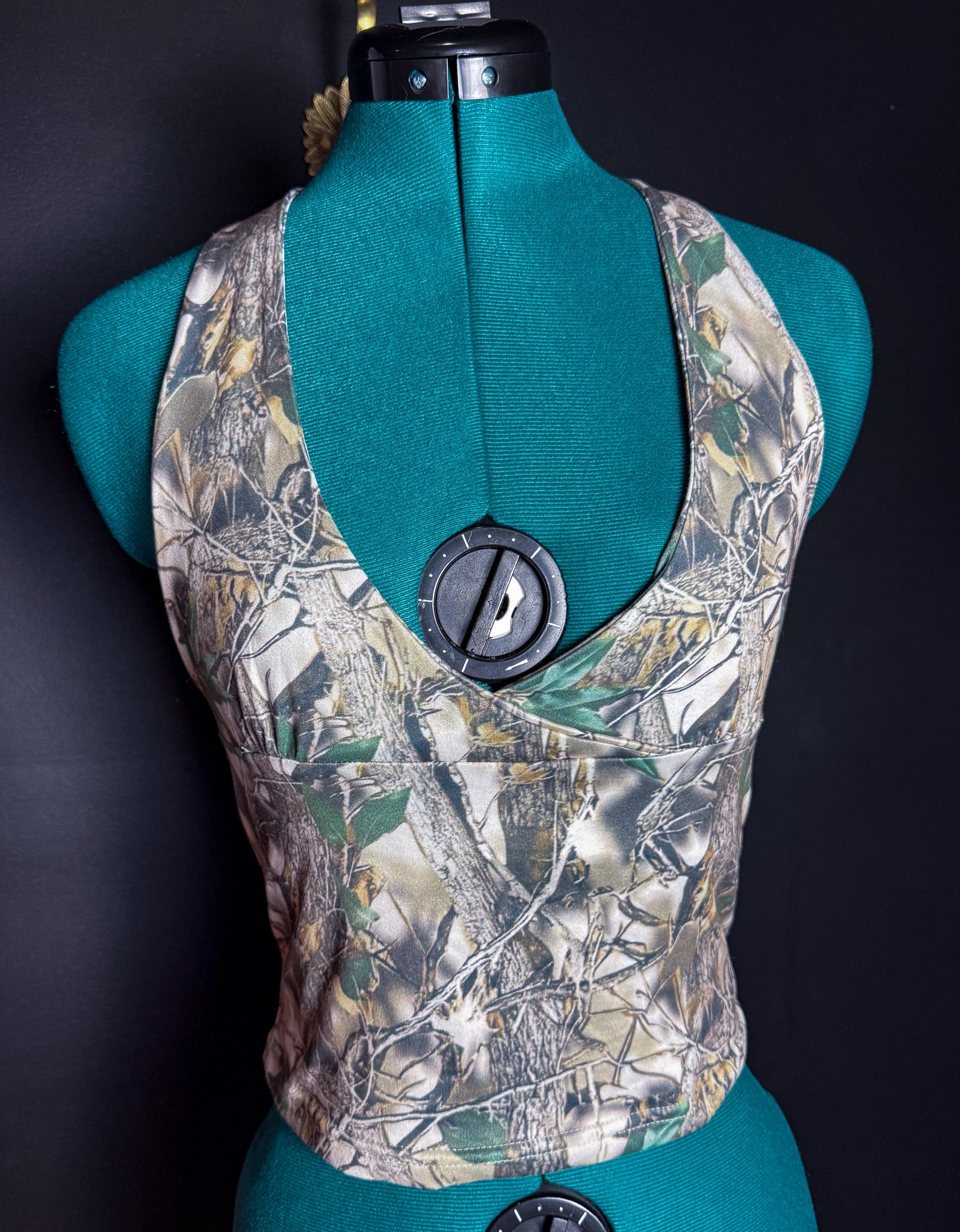 Camo Halter Crop