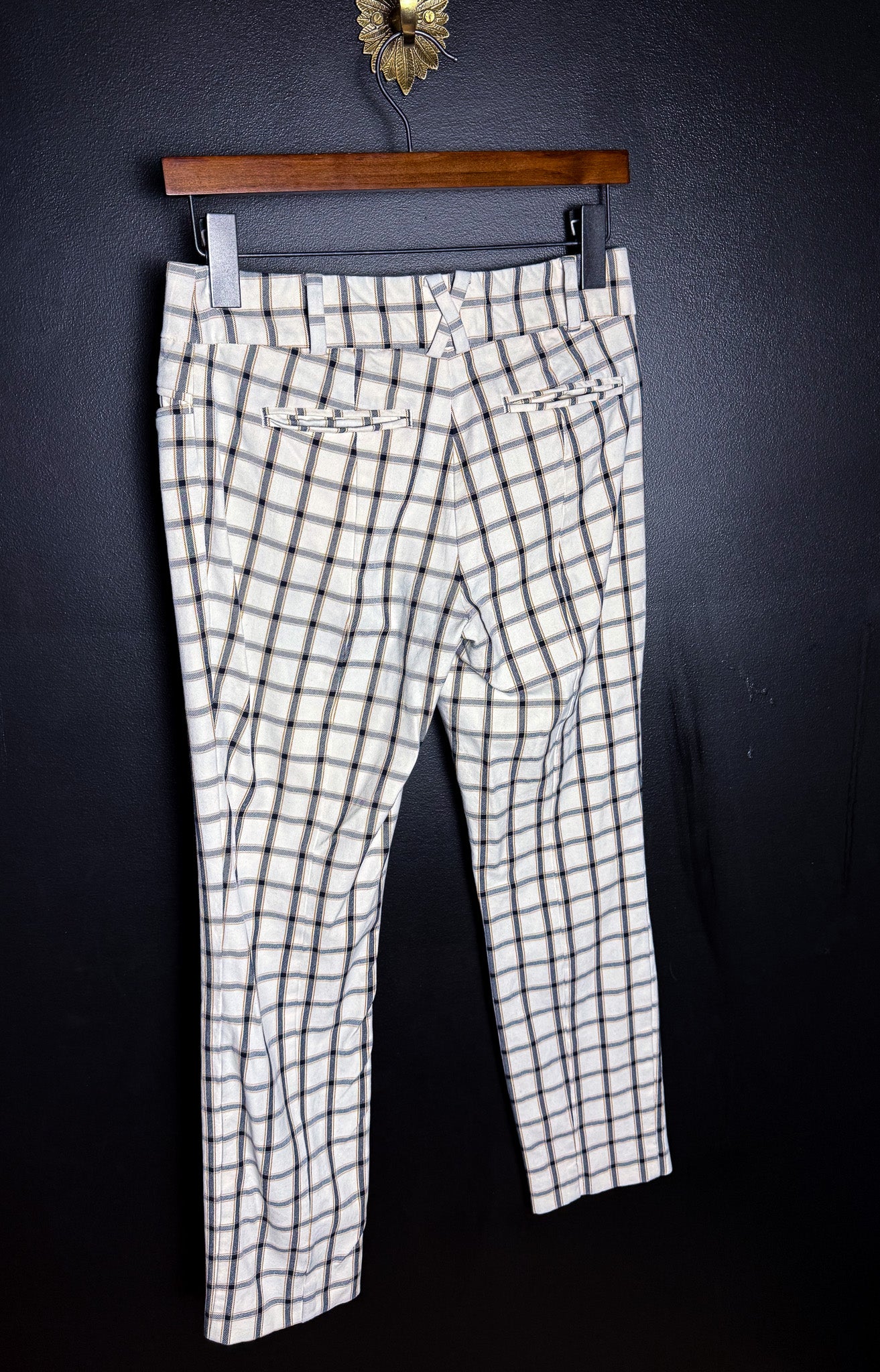 Anthropologie Plaid Slim Fit Capris