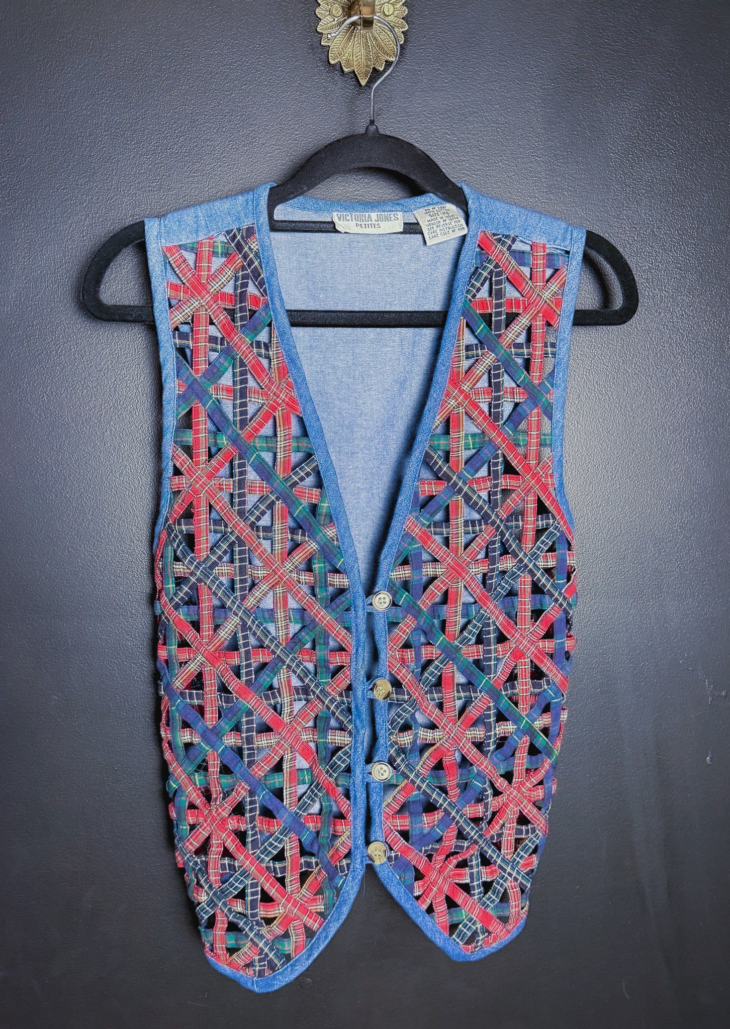 Vintage Woven Denim Vest