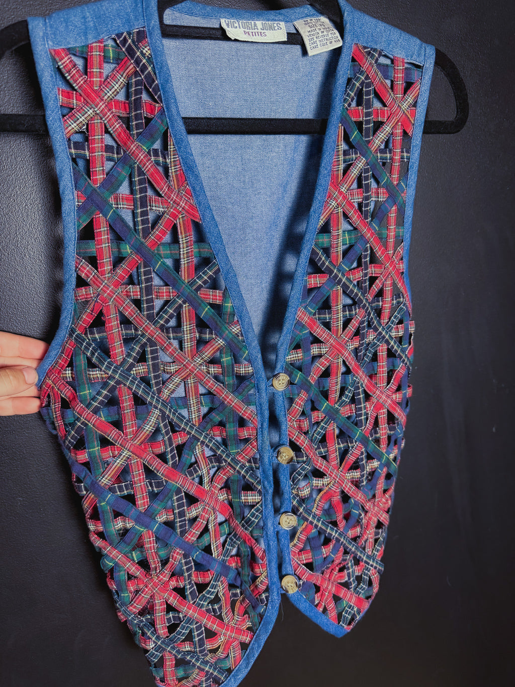 Vintage Woven Denim Vest