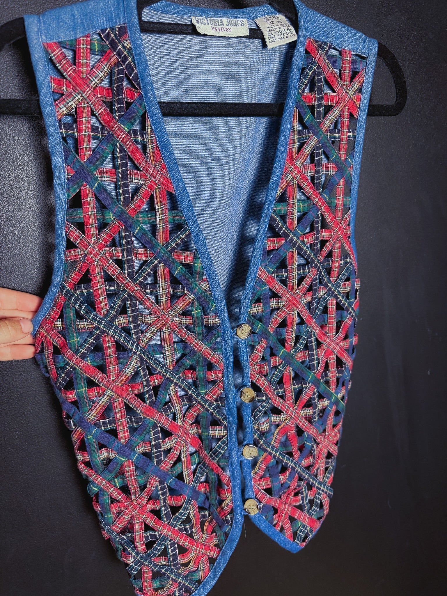 Vintage Woven Denim Vest