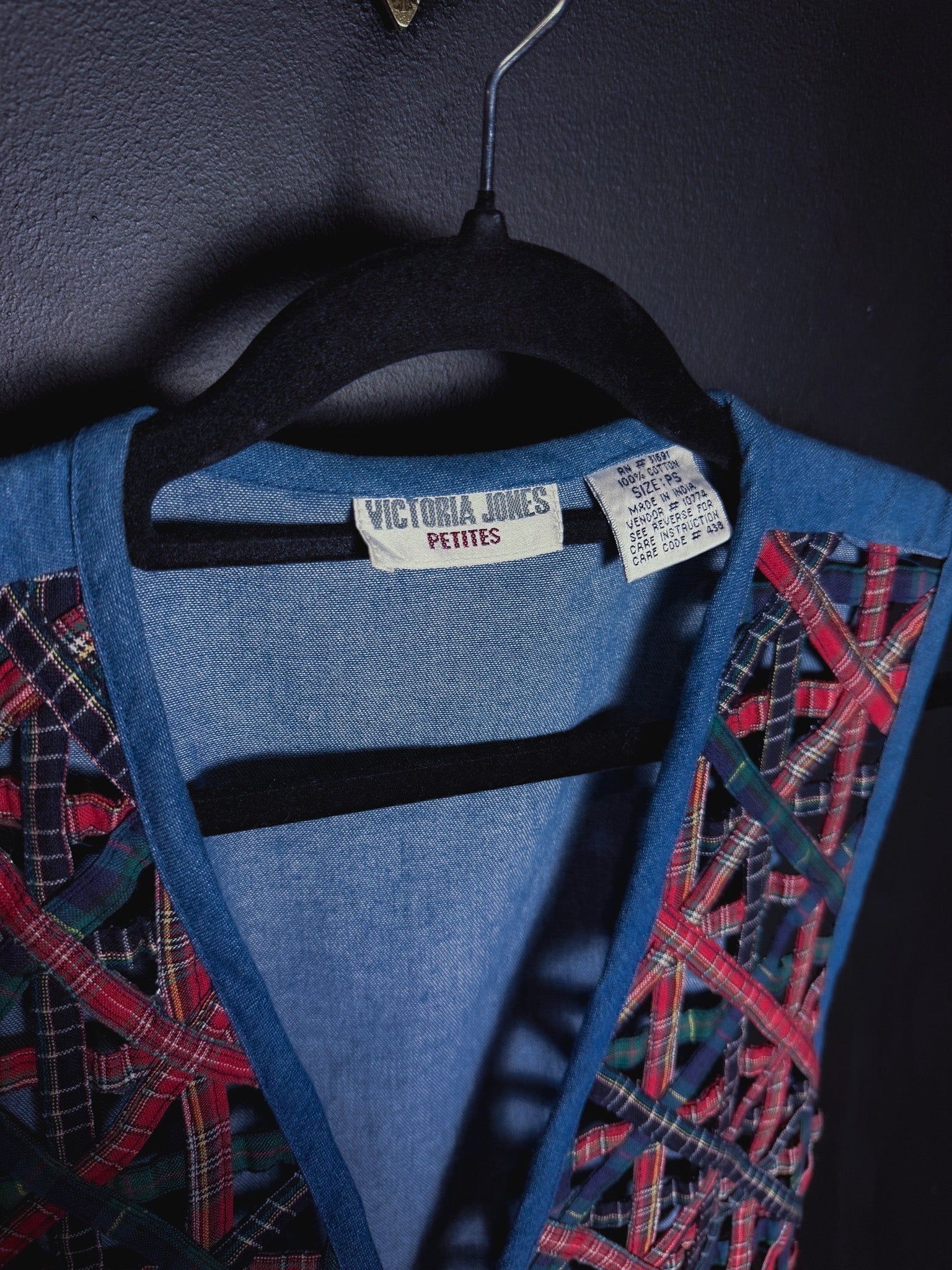 Vintage Woven Denim Vest
