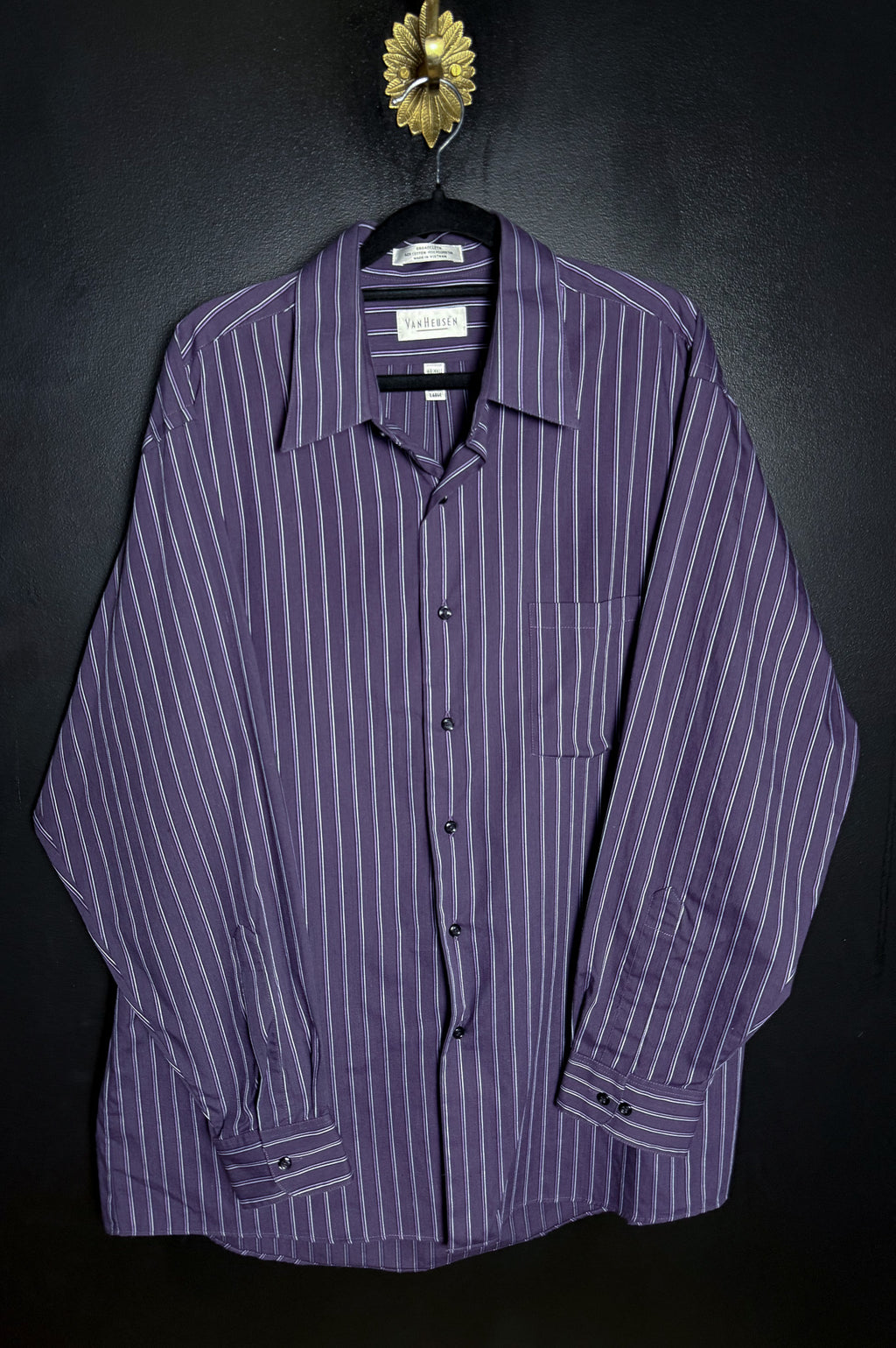 Van Heusen Purple Pinstripe Buttondown
