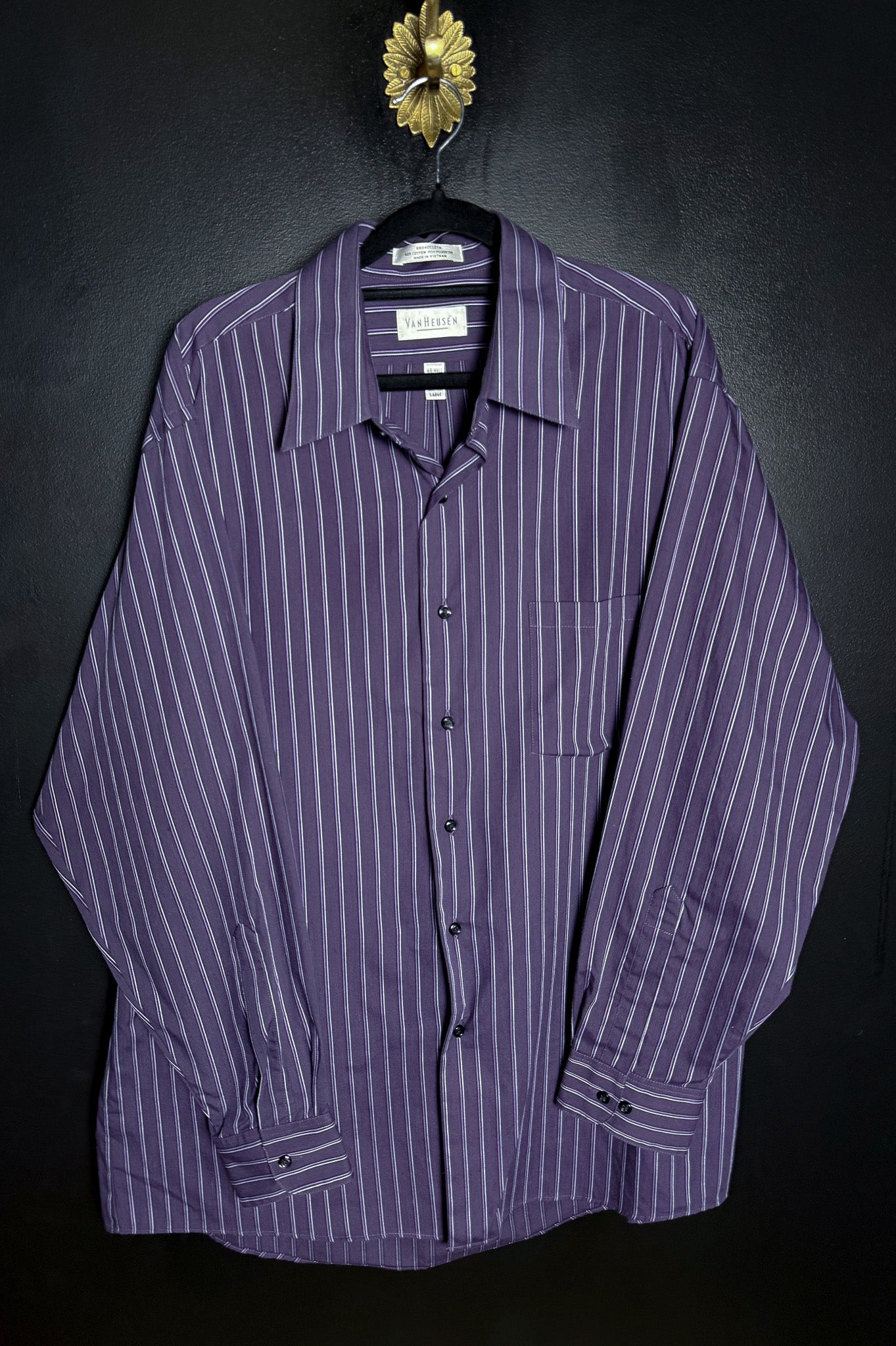 Van Heusen Purple Pinstripe Buttondown