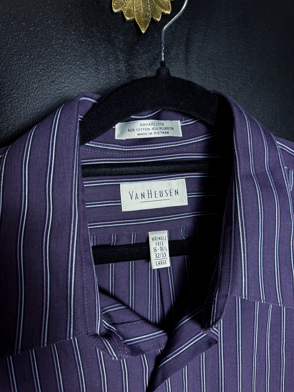 Van Heusen Purple Pinstripe Buttondown