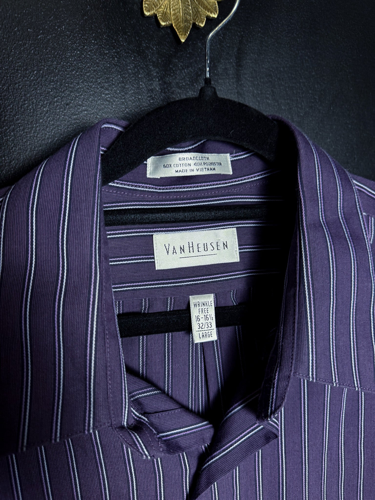 Van Heusen Purple Pinstripe Buttondown