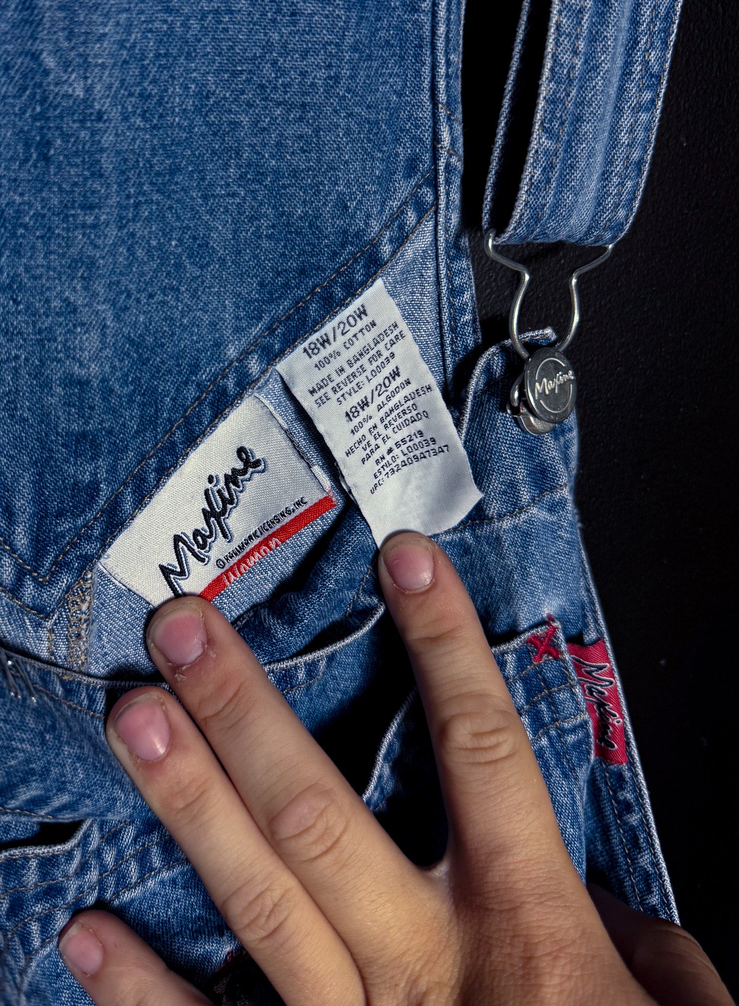 Born 2B Riled Denim Short Overalls