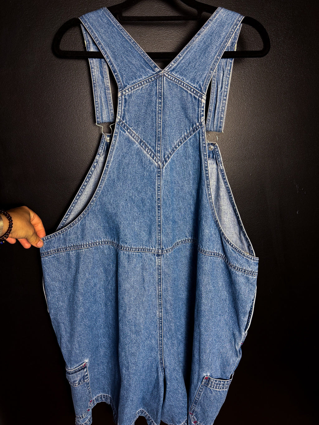 Born 2B Riled Denim Short Overalls