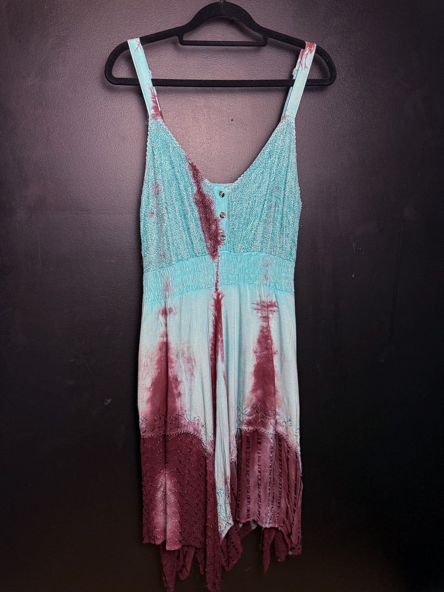 Smocked Waist Tie Dye Sundress