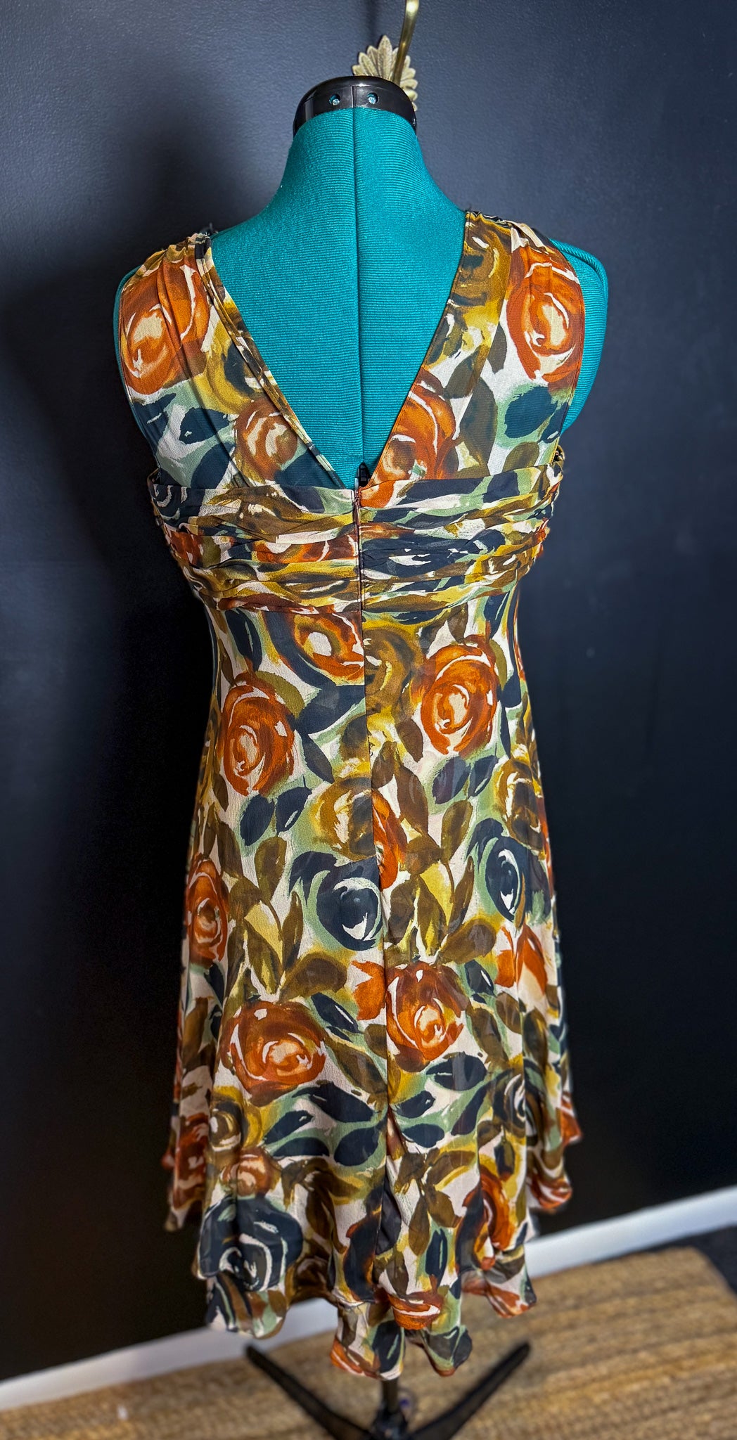 Donna Ricco Floral Zip Dress