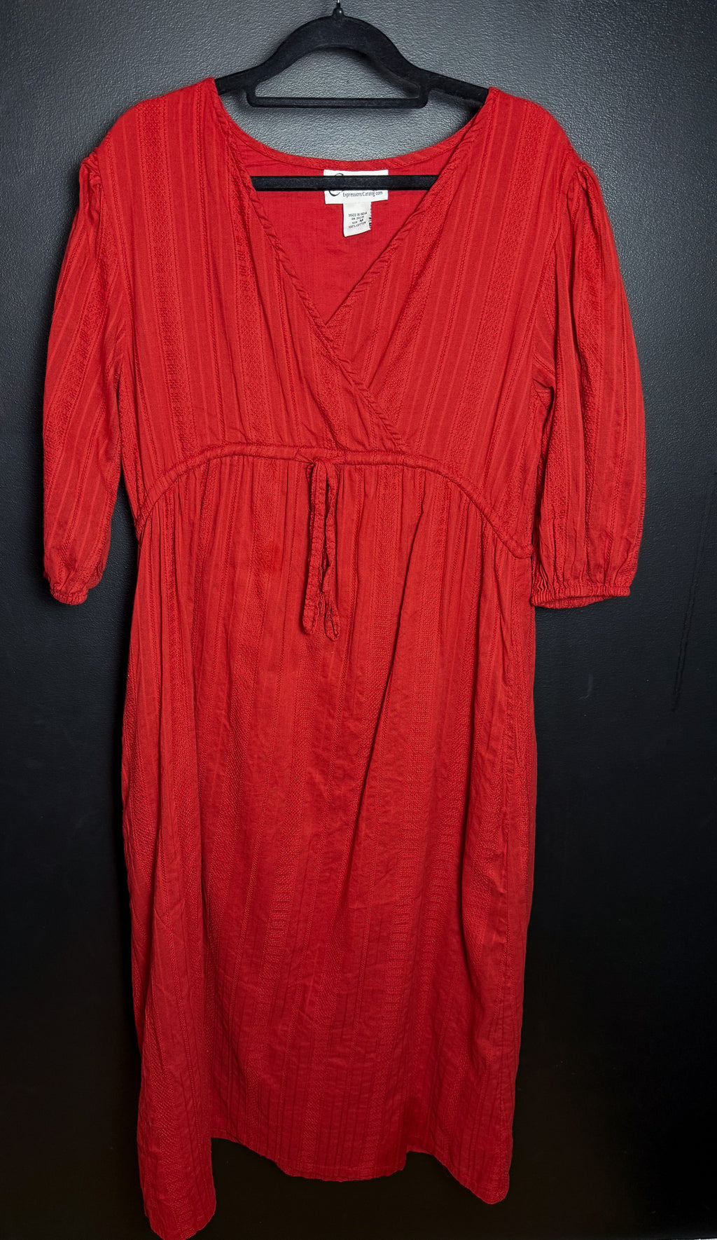 Red Peasant Dress