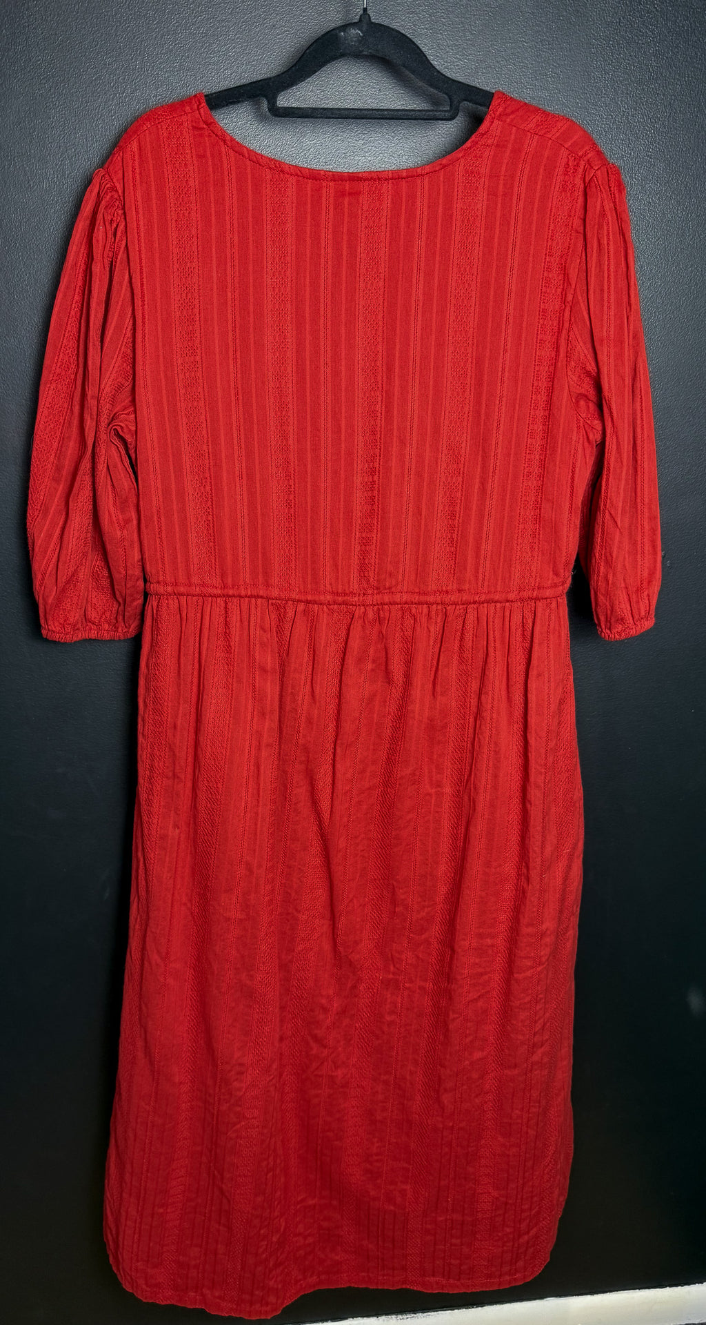 Red Peasant Dress