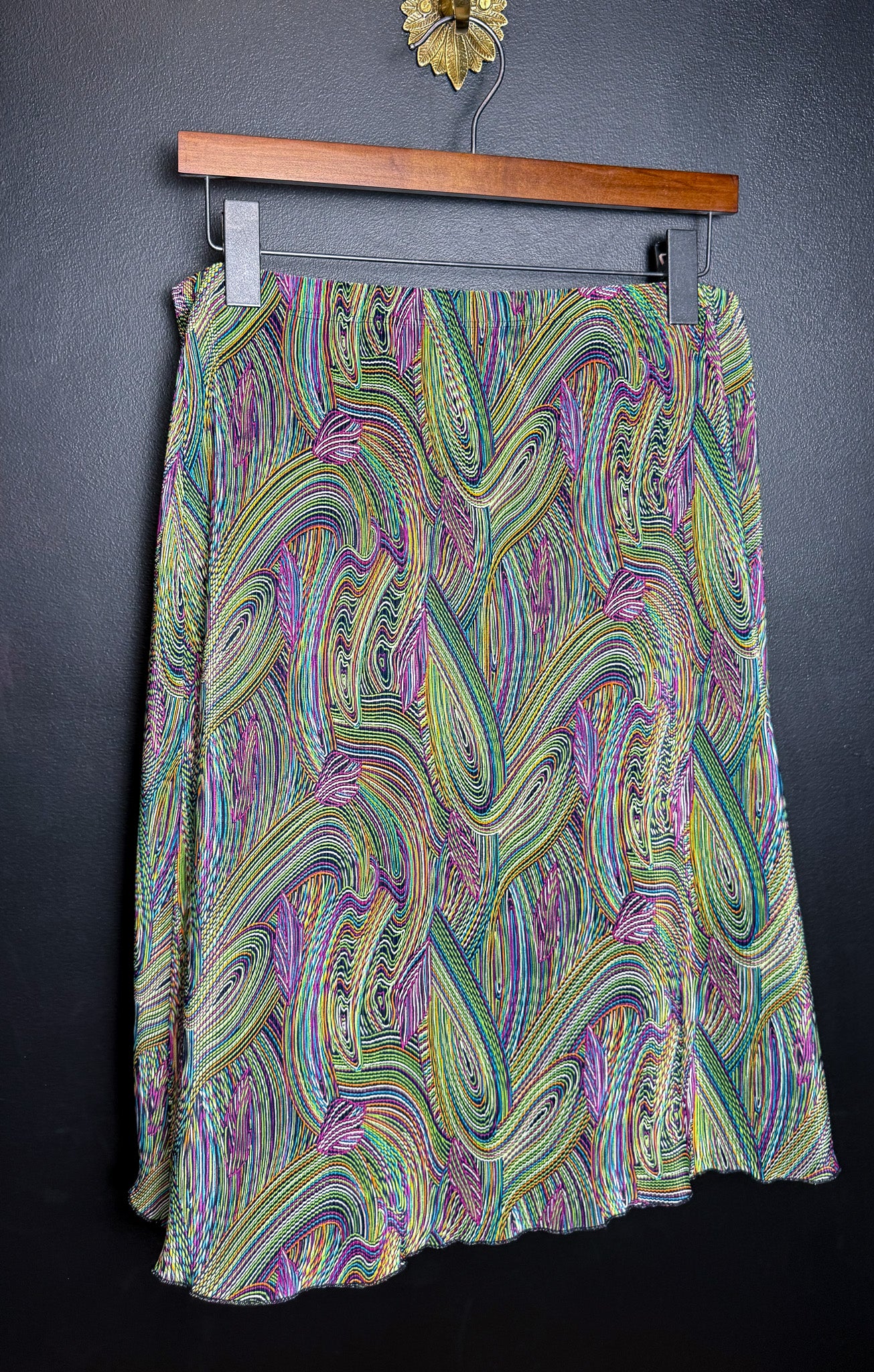 Abstract Midi Skirt