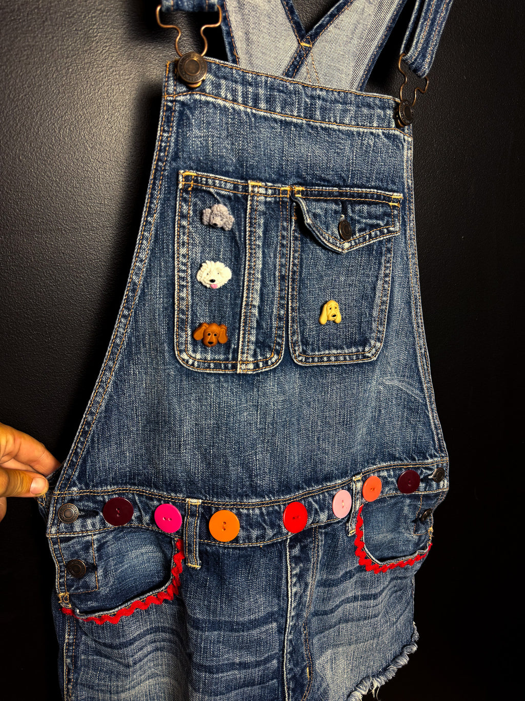 Upcycled Shorteralls + Matching Hat Set
