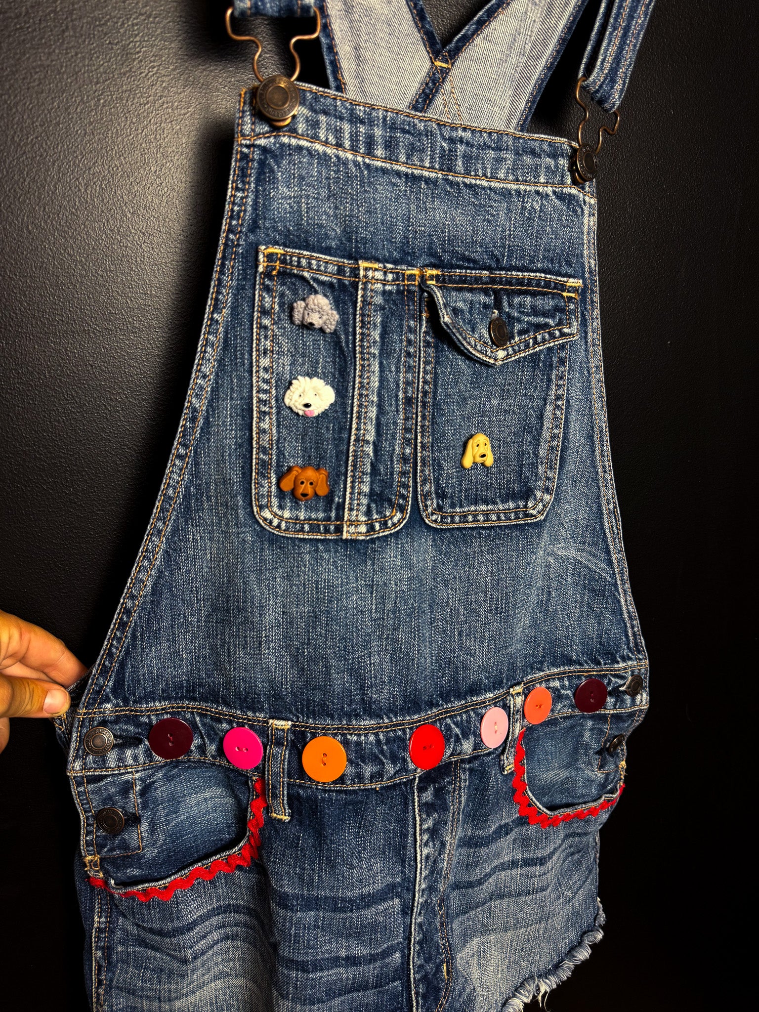 Upcycled Shorteralls + Matching Hat Set