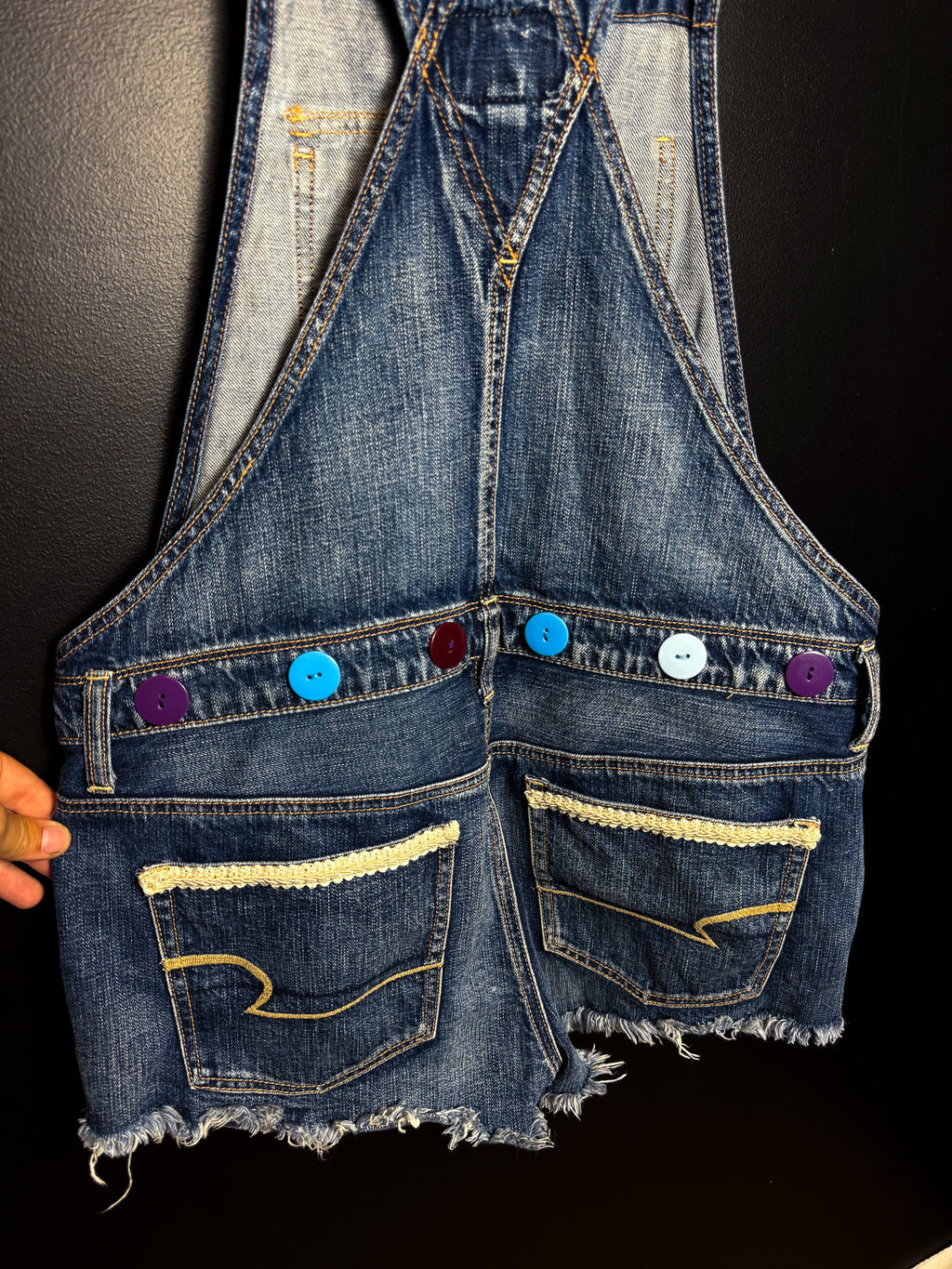 Upcycled Shorteralls + Matching Hat Set