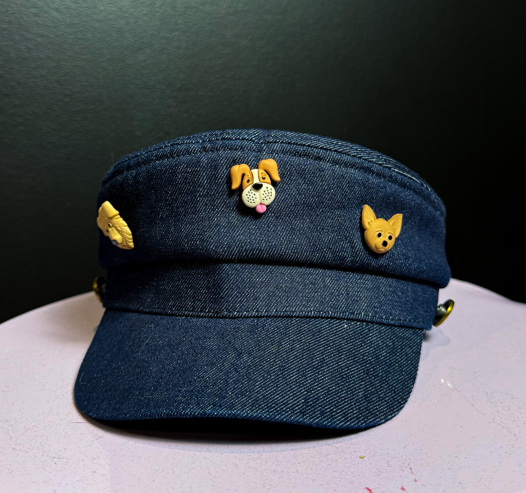 Upcycled Shorteralls + Matching Hat Set