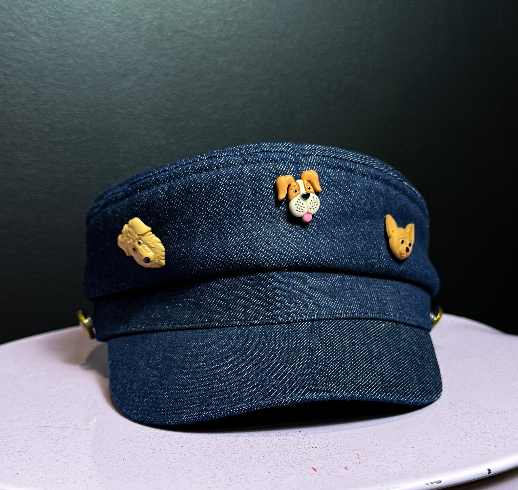 Upcycled Shorteralls + Matching Hat Set