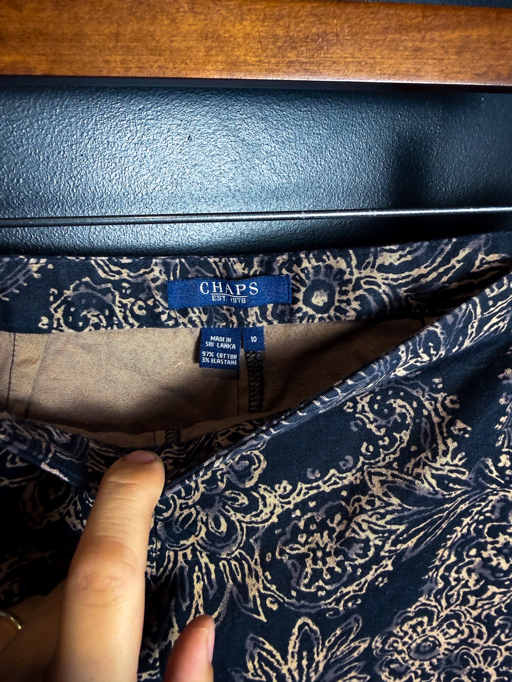 Chaps Patterned Capris