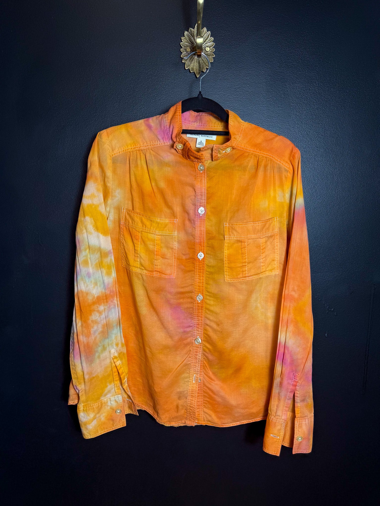 Tie Dye Banana Republic Button Down