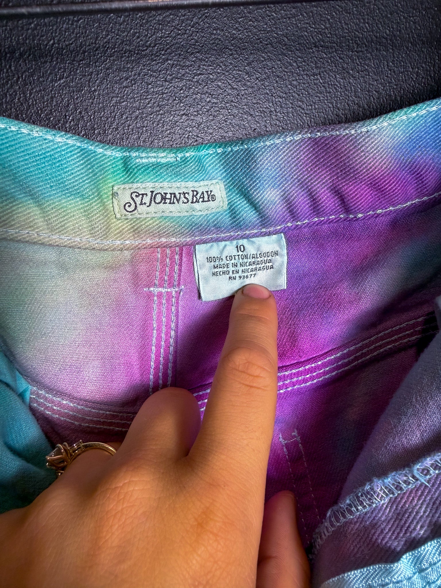 Tie Dyed Vintage SJB Jorts