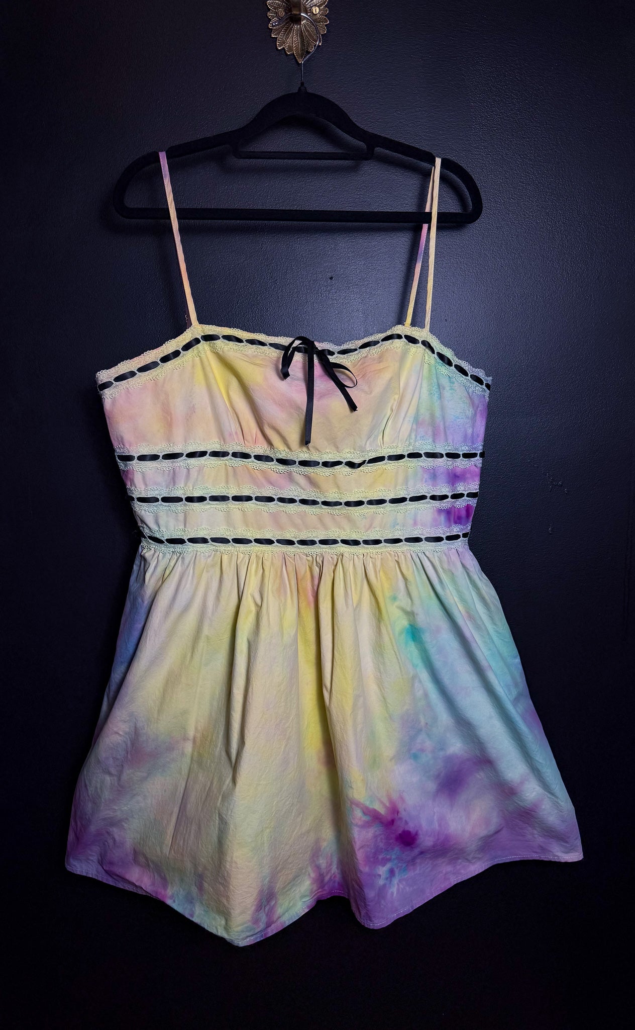 Tie Dyed Pink Lily Minidress