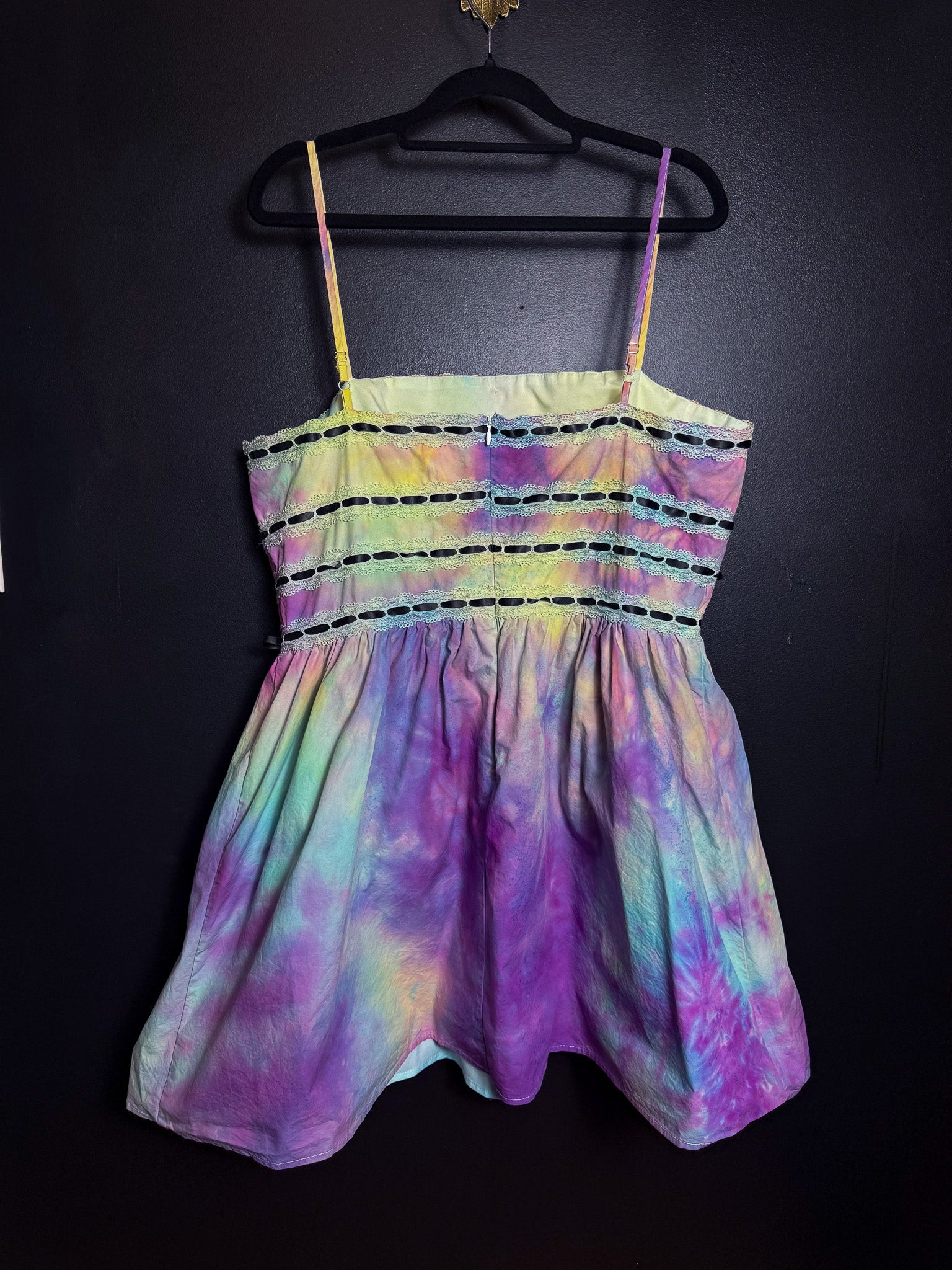 Tie Dyed Pink Lily Minidress