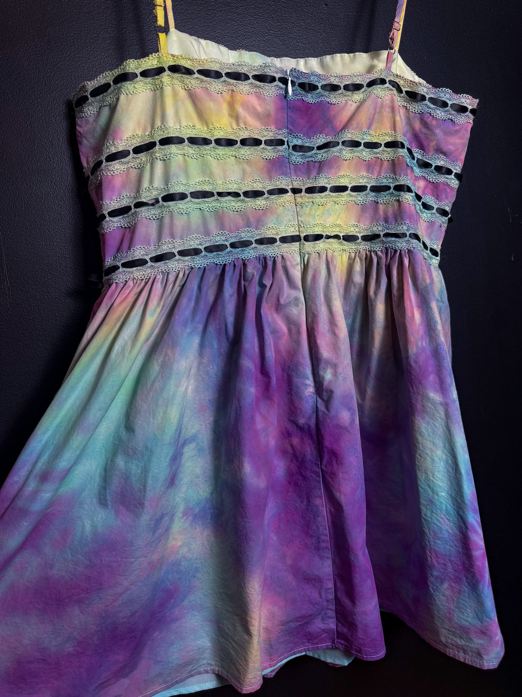 Tie Dyed Pink Lily Minidress