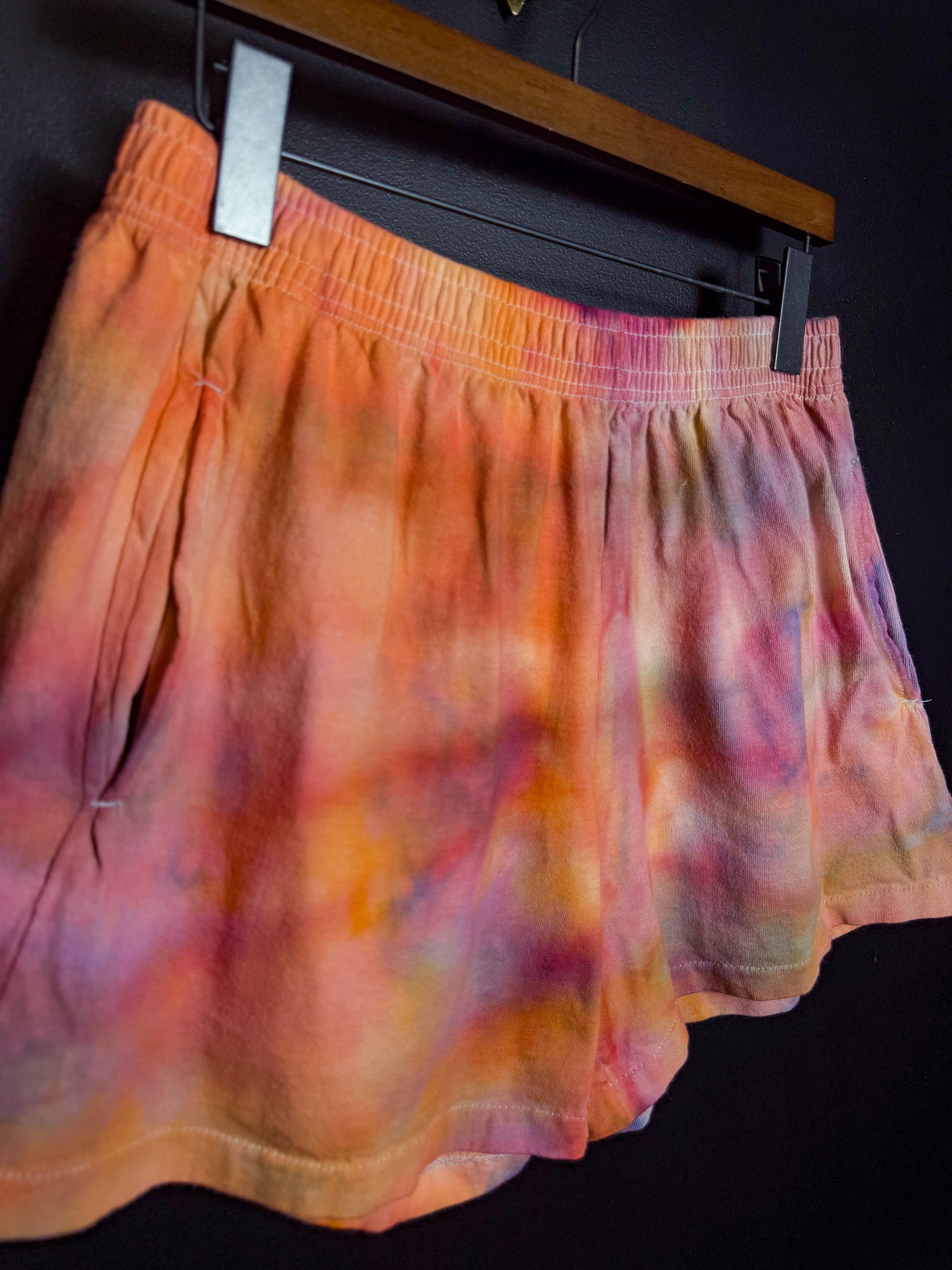 Tie Dyed Fruit of the Loom Cotton Shorts