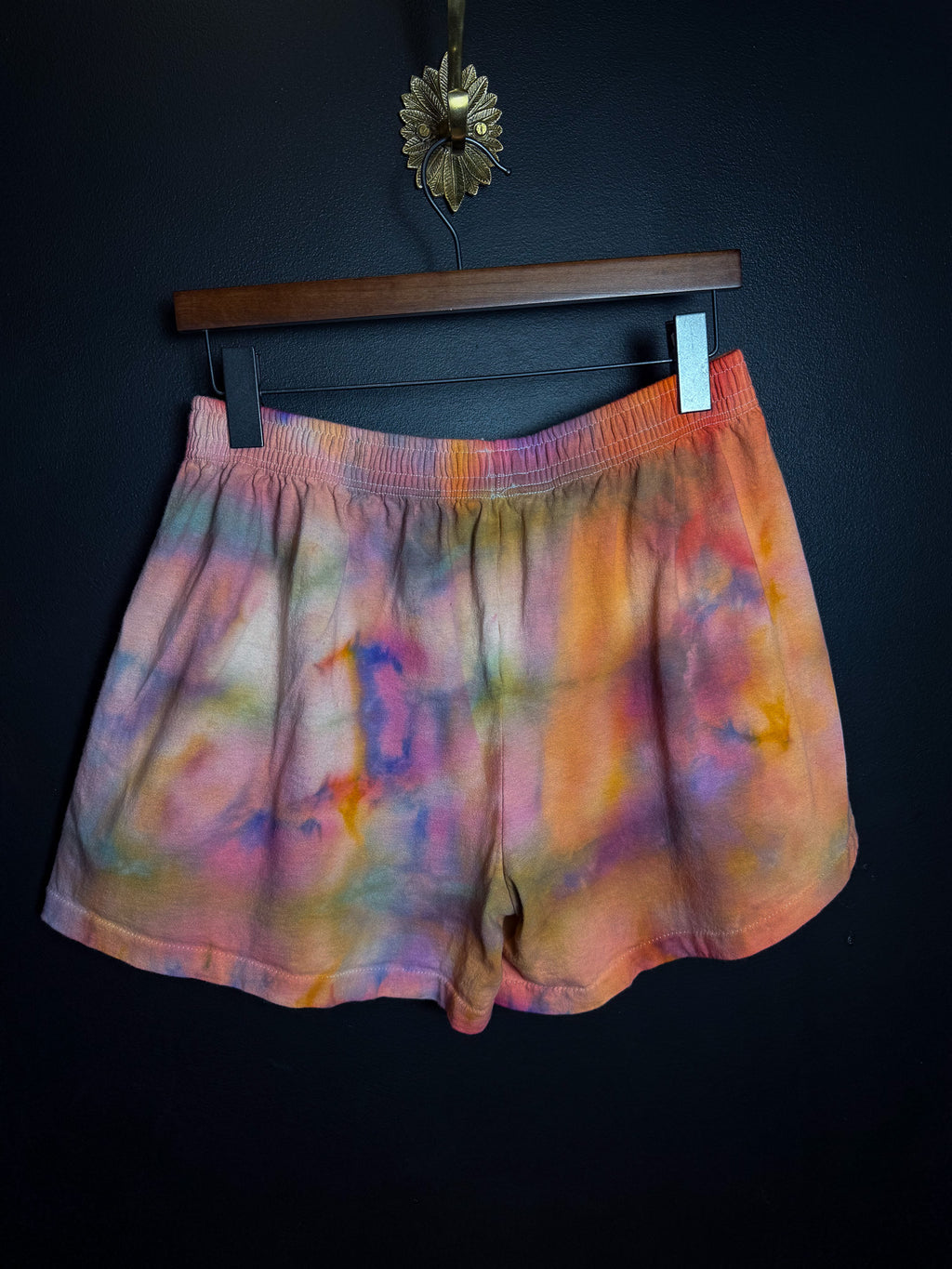 Tie Dyed Fruit of the Loom Cotton Shorts