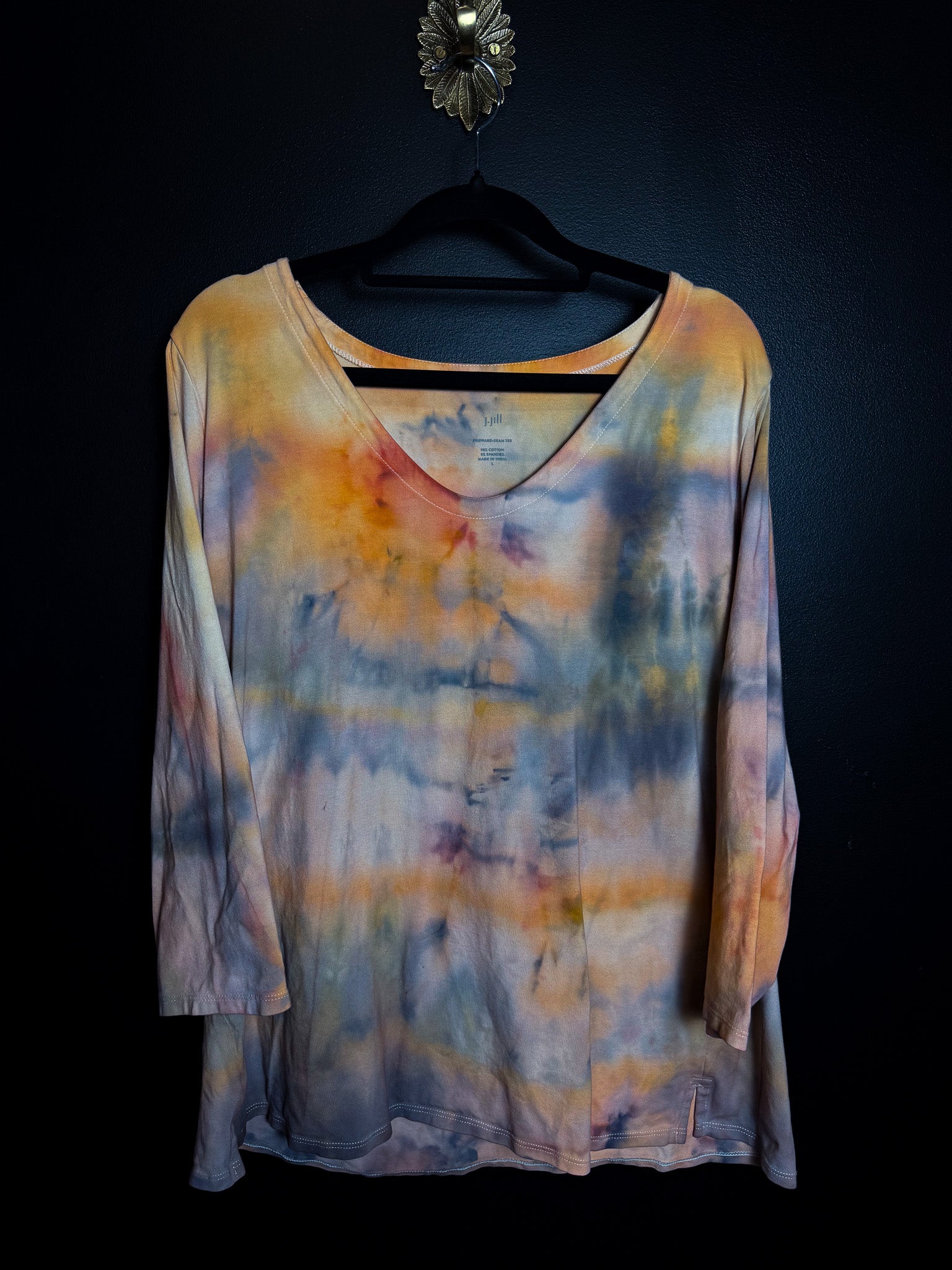 Tie Dyed 3/4 Sleeve top
