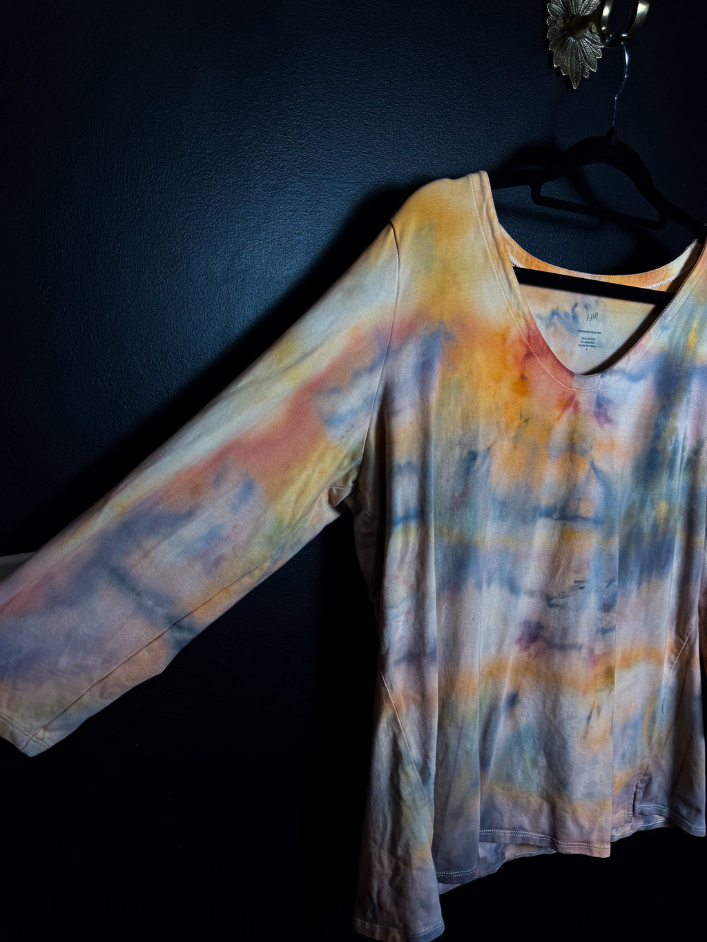Tie Dyed 3/4 Sleeve top
