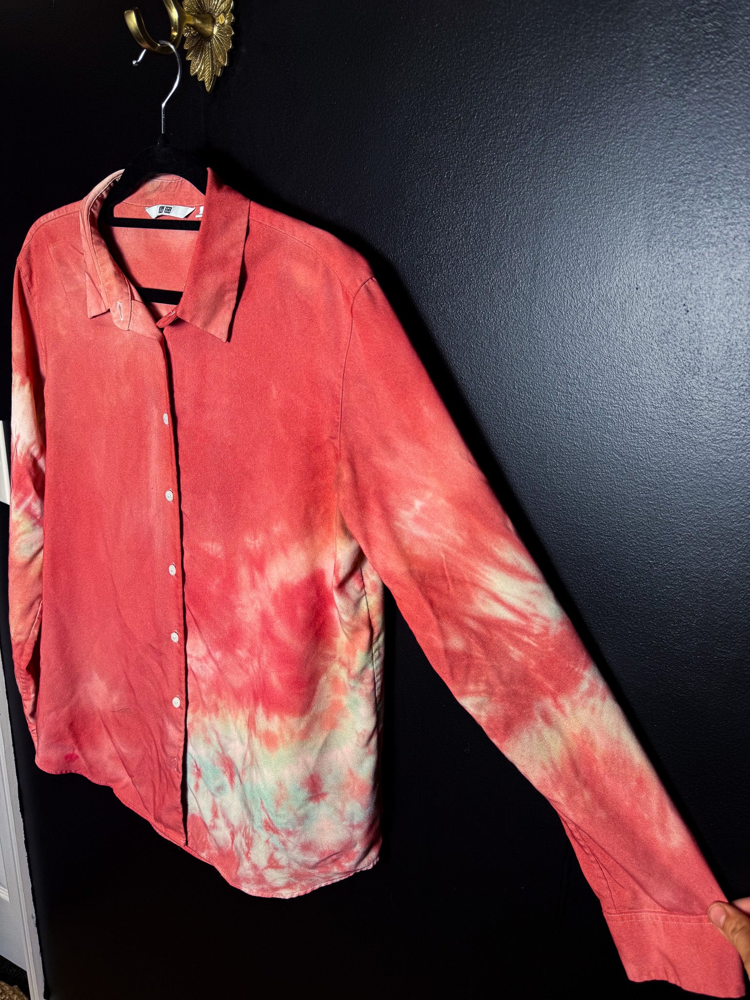 Tie Dyed UNIQLO Button Down