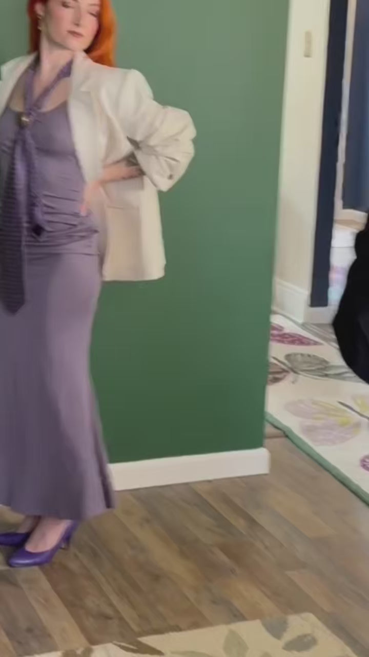 Purple Maxi Bodycon Dress